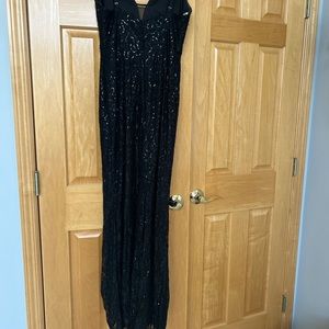 Black prom dress. Size 8